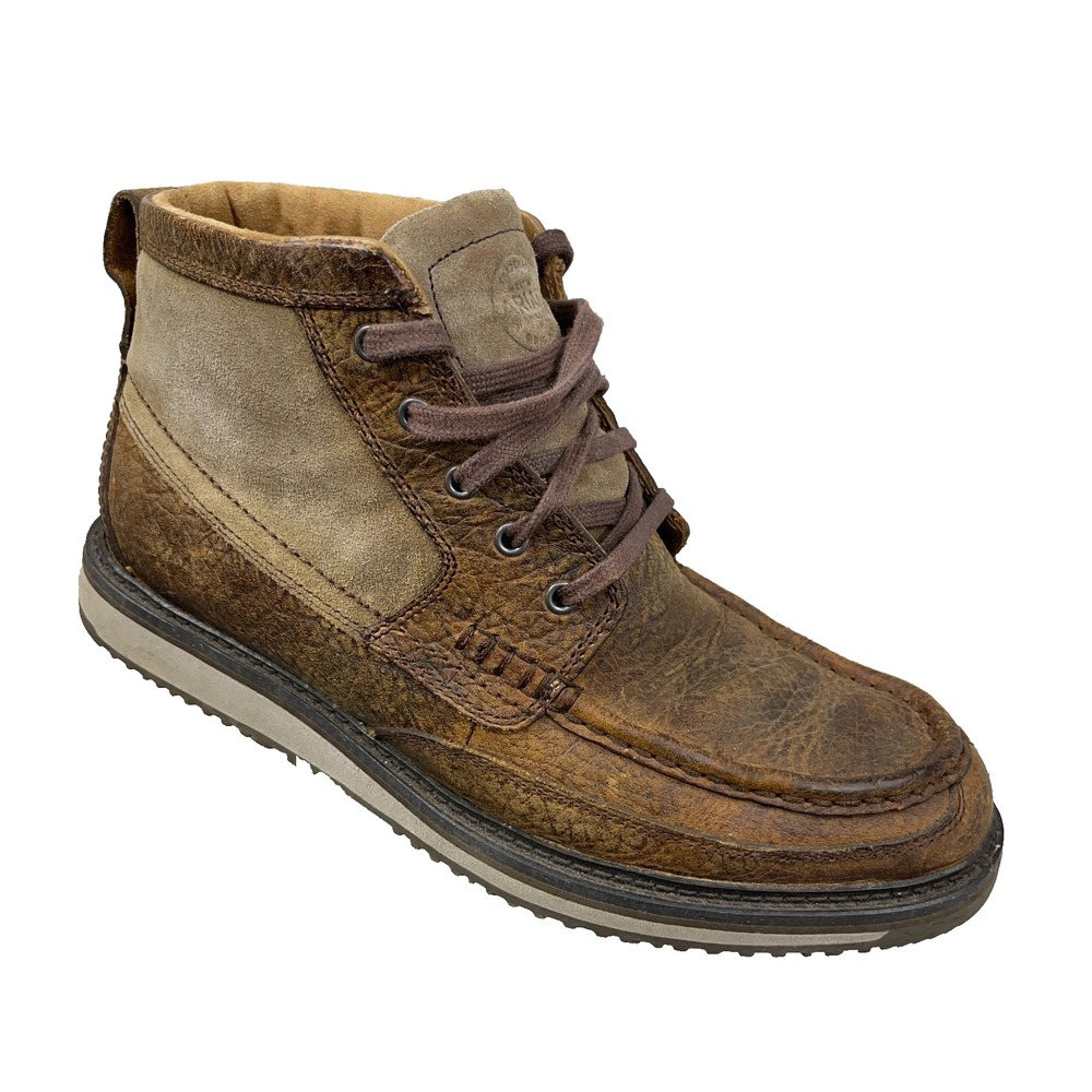Ariat Spitfire Chukka Boots Mens 10 D Brown Leather Moc Toe 10014153 Work